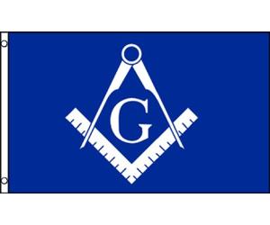 Bannière Maçonnique (Bleu et Blanc) Flag Party 3x5 FT