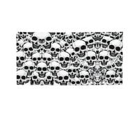 Bannière mexicaine imprimée tête de mort pour tous les événements, drapeaux lumineux pour anniversaire, Thanksgiving et plus encore