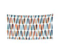 Bannière moderne rétro du milieu du siècle avec impression en forme de goutte, décoration extérieure de vacances, design unilatéral, convient pour les fêtes nocturnes, les jardins, les bars
