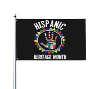 Bannière Mois national du patrimoine hispanique extérieur drapeaux