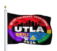 Bannière Mouvement syndical UTLA SEIU AALA Nous Drapeau De Jardin