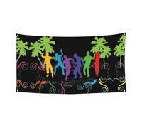 Bannière murale avec inscription « People » - Décoration de fête - 180 x 90 cm - Toussaint - Halloween