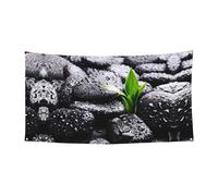 Bannière murale de fête avec gouttes de pluie sur le rocher, décoration de fête, fête de Toussaint, Halloween Banderole de porte