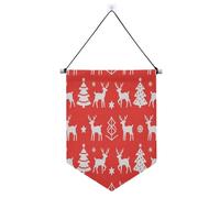 Bannière murale Merry Christmas avec flocons de neige blancs avec tige télescopique - Décorations de fête à suspendre pour intérieur et extérieur - Suministros para fiesta de a?o nuevo