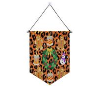 Bannière murale « Merry Christmas » avec tringle télescopique - Décoration de fête pour porte, murs, fenêtres, jardins, cour suministros para fiesta de a?o