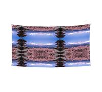 Bannière murale Mount Fuji Japon pour fête de Toussaint Halloween Banderole de porte