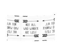 Bannière murale « Not All Who Wander Are Lost » - Décoration de fête - Fête des Saints - Halloween - Bannière de porte