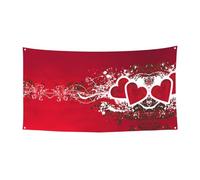 Bannière murale pour fête de Saint Valentin, décoration de fête de Toussaint, Halloween Banderole de porte