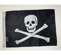 Bannière Navire Jolly Roger Double Face Grande Drapeau 2 Œillets Drapeau Grand Pour Événements Sportifs Élection Carnaval 90X150Cm