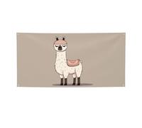 Bannière « No Drama Llama » pour extérieur et intérieur - Décoration de fête - Fournitures de fête - Fond photo avec œillets - Bannière murale personnalisée