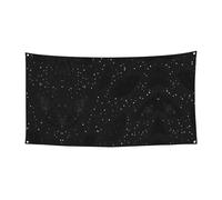 Bannière noire scintillante pour fête d'anniversaire, carnaval, Halloween, anniversaires de mariage