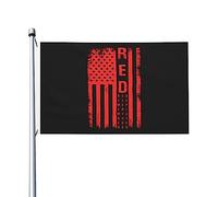Bannière N'Oubliez Pas Que Tout Le Monde Est Déployé Aux États-Unis Œillets En Laiton Dans Drapeau Pirate Double Face Garden Flag Pour Patio Intérieur Saisonnière 3X5Ft