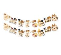 Bannière « One Smart Cookie Is On The Way » - Pas de bricolage - Décoration de fête prénatale - Décoration de fête prénatale à paillettes