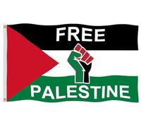 Bannière Palestine Libre, Palestine Nationale Palestinienne Double Face Bannière Résistant À La Décoloration Drapeau Grand Pour Défilés Élection Fête 90X150Cm