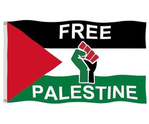 Bannière Palestine Libre, Palestine Nationale Palestinienne Double Face Bannière Résistant À La Décoloration Drapeau Grand Pour Défilés Élection Fête 90X150Cm