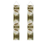 Bannière papillon et violoncelle de Noël, Halloween, porche, décoration de porte, décoration de fête pour l'extérieur et l'intérieur