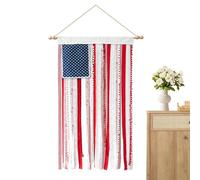 Bannière patriotique 127 x 68 cm Décoration Murale Patriotique Boho