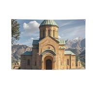 Bannière personnalisable pour intérieur et extérieur - Bannière d'église arménienne réutilisable - Panneau vierge en polyester 300D pour décoration de fête