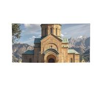 Bannière personnalisable pour intérieur et extérieur - Bannière d'église arménienne réutilisable - Panneau vierge en polyester 300D pour décoration de fête