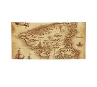 Bannière personnalisée avec œillets - Carte au trésor vintage - Pour extérieur et intérieur - Décoration de fête - Bannière personnalisée avec œillets - Toile de fond d'anniversaire - Fond photo pour