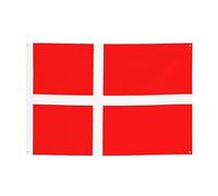 Bannière personnalisée en polyester avec drapeau danois du Danemark - Durable et facile à accrocher pour les fêtes, l'obtention d'un diplôme, un anniversaire
