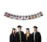 Bannière photo de remise de diplôme - Cadre photo de félicitations | Décoration de remise de diplôme | Bannière pour décoration de classe | Bannière de fête pour événements et célébrations de remise