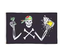 Bannière Pirate Bière Pirate Ivre Double Face Drapeau/Bannière Personnalisé Durable Drapeau Grand Pour Parade Jardin Garden 90X150Cm