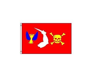 Bannière Pirate Christopher Moody Crâne Pirates Double Face Grande Drapeau Couleur Vive Drapeau Grand Pour Anniversaires Balcon Célébrations 90X150Cm