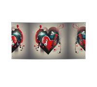 Bannière polyvalente avec impression « Treble Love and Music » - Décorations pour événements, Thanksgiving, fêtes d'anniversaire, etc