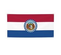 Bannière polyvalente imprimée drapeau de l'État du Missouri, meilleurs drapeaux pour événements, décorations de fête d'anniversaire