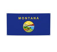 Bannière polyvalente imprimée drapeau de l'État du Montana, meilleurs drapeaux pour événements, décorations de fête d'anniversaire