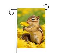 Bannière Printemps Nature Animaux Fleurs Tournesols Faune Flagge | extérieure 30x45cm Décoration pelouse drapeaux résistant Drapeau De Jardin Patio intérieure