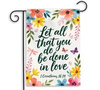 Bannière Que tout ce que vous faites soit fait Patio 30x45cm | pelouse drapeaux Supérieure Drapeau De Jardin pour Arredamento Toutes les saisons Chambre à Coucher