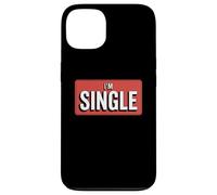 Bannière rétro Rouge « I'm Single » | Statut de Relation drôle Coque pour iPhone 13