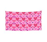 Bannière rose en forme d'amour pour extérieur, convient pour les fêtes d'Halloween, décoration à suspendre pour une utilisation en intérieur et en extérieur