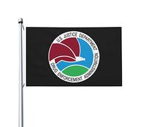 Bannière Sceau De La Drug Enforcement Administration Des États-Unis Couture Double Face Drapeau Œillets En Laiton Dans Drapeaux Pour Intérieur Patio Bar 3X5Ft