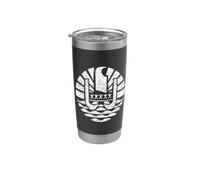 Bannière TAHITI en polynésie française Gobelet isotherme en acier inoxydable double paroi