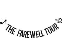 Bannière The Farewell Tour, décorations de fête d'enterrement de vie de jeune fille, inscription « He Put A Rock On It », « Last Margarita As A Senorita » - Noir