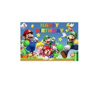 Bannière Toile Fond Super Mario Toile Peinture Mario Kart Banniere Toile De Fond Princesse Peach Decoration Fond Photo Mario Luigi Décoration Fond Peach Fond pour Photo Mario Bros Toile Photo Fete
