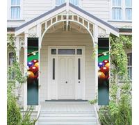 Bannière verticale à suspendre pour porte de billard, porte d'entrée, panneau de porche, bannière de fête pour l'extérieur, vacances, mariage, cour, décoration murale d'intérieur