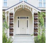 Bannière verticale à suspendre pour porte d'entrée - Bannière de porche à suspendre - Bannière de fête extérieure saisonnière pour mariage, cour - Décoration murale d'intérieur