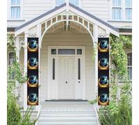 Bannière verticale à suspendre pour porte d'entrée - Bannière de porte d'entrée - Bannière de fête - Bannière de fête saisonnière pour extérieur, vacances, mariage, cour, décoration murale d'intérieur