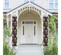 Bannière verticale à suspendre pour porte d'entrée, berger allemand, chiot, panneau de porche à suspendre, bannière de fête, extérieur, vacances, mariage, cour, décoration murale d'intérieur