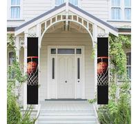 Bannière verticale à suspendre pour porte d'entrée de basket-ball, panneau de porche, bannière de fête pour l'extérieur, vacances, mariage, cour, décoration murale d'intérieur