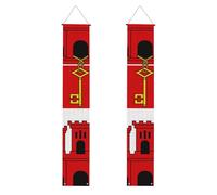 Bannière verticale pour porche - Drapeau de Gibraltar imprimé drapeaux à suspendre pour fête d'entrée, pour décoration d'intérieur/extérieur