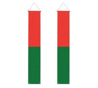 Bannière verticale pour porche - Drapeau de Madagascar imprimé drapeaux à suspendre, panneau de porte d'entrée, pour décoration d'intérieur/extérieur