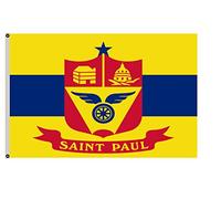 Bannière Ville de Saint-Paul extérieur drapeaux | pelouse drapeaux ésistantes à la décoloration Drapeau De Jardin pour Balcon Arredamento Jardin