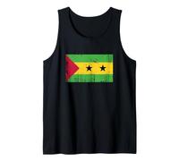 Bannière Vintage Fan Drapeau São Tomé et Principe Rétro Débardeur