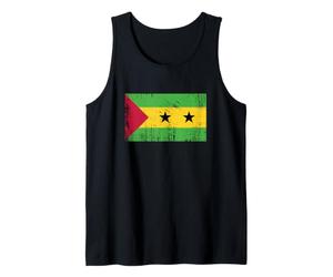 Bannière Vintage Fan Drapeau São Tomé et Principe Rétro Débardeur
