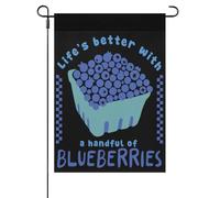 Bannière vintage Life's Better With A Handful Of Blueberries